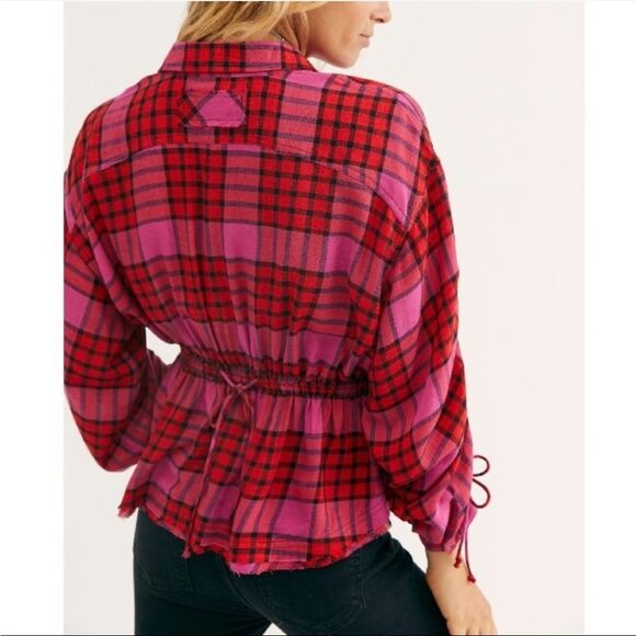 Free People ‘Pacific Dawn’ Plaid Shirt - Picture 12 of 12